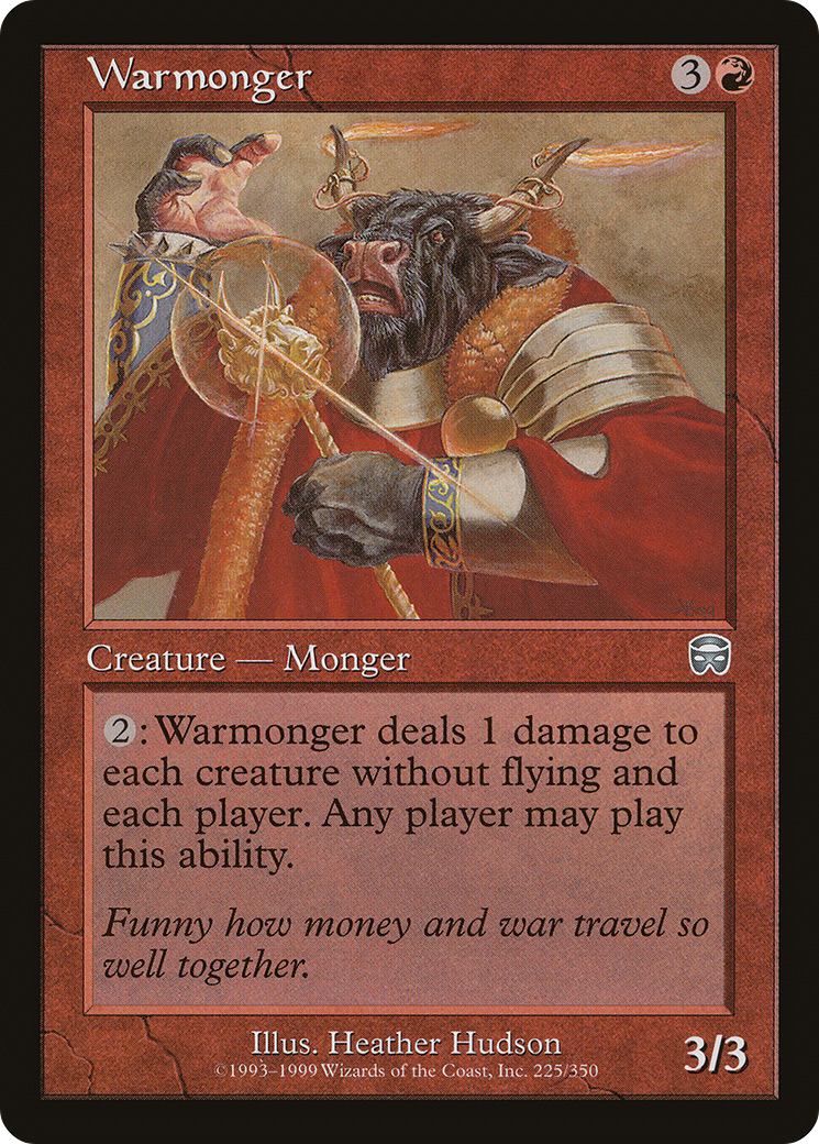 Warmonger (MMQ-225) [Mercadian Masques] MTG Single Wizards of the Coast