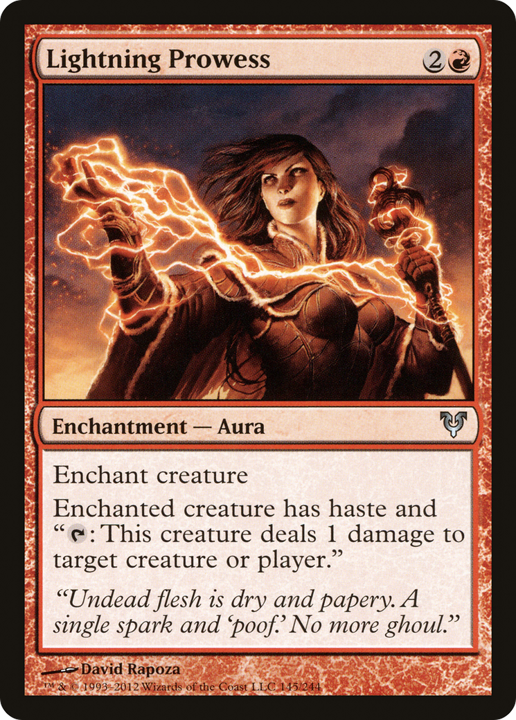Lightning Prowess (AVR-145) [Avacyn Restored] Foil MTG Single Wizards of the Coast