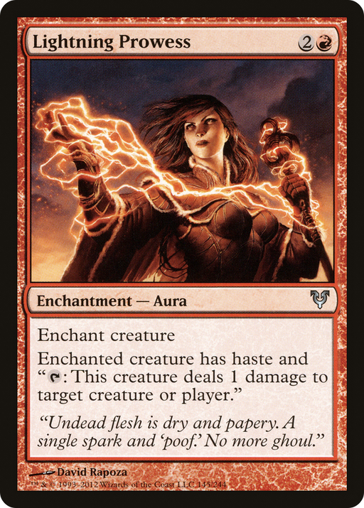Lightning Prowess (AVR-145) [Avacyn Restored] MTG Single Wizards of the Coast