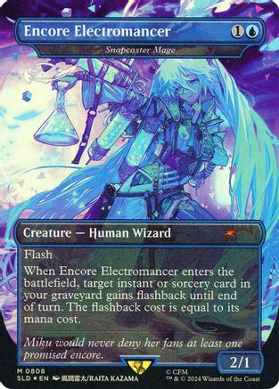 Encore Electromancer - Snapcaster Mage (Rainbow Foil) (SLD-808) [Secret Lair] Drop Series Foil MTG Single Wizards of the Coast