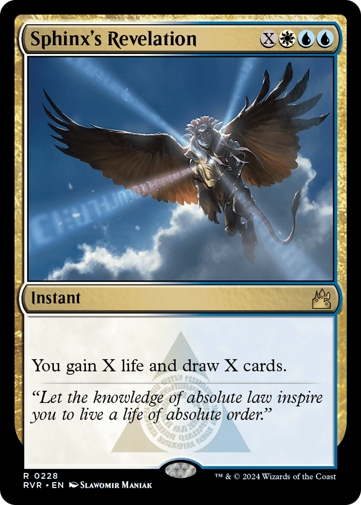 Sphinx's Revelation (RVR-228) [Ravnica Remastered] Foil MTG Single Wizards of the Coast