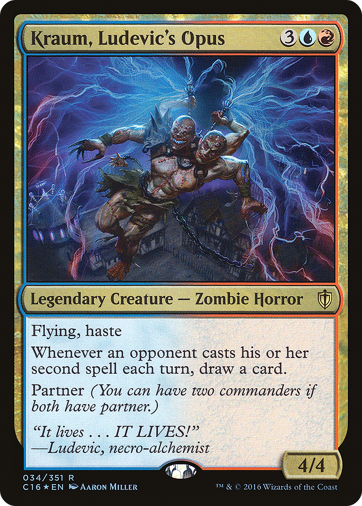 Kraum, Ludevic's Opus (C16-034) [Commander 2016] Foil MTG Single Wizards of the Coast