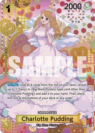 Charlotte Pudding (SP) (OP03-112) [Two Legends] Foil One Piece Single Bandai