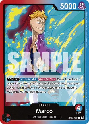 Marco (OP08-002) [Two Legends] One Piece Single Bandai