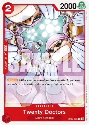 Twenty Doctors (OP08-003) [Two Legends] One Piece Single Bandai