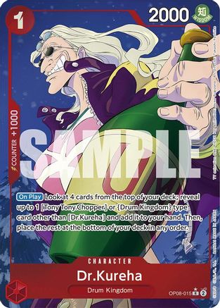 Dr.Kureha (Parallel) (OP08-015) [Two Legends] Foil One Piece Single Bandai