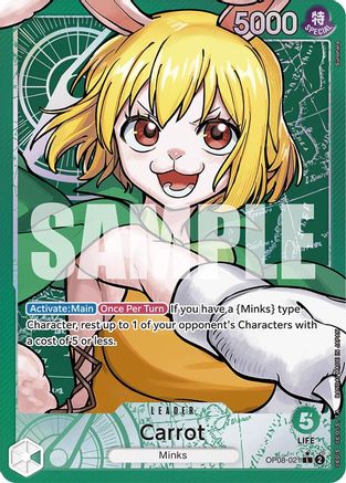 Carrot (021) (Parallel) (OP08-021) [Two Legends] Foil One Piece Single Bandai