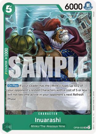 Inuarashi (OP08-022) [Two Legends] One Piece Single Bandai