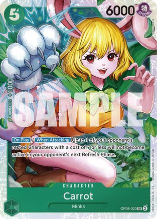 Carrot (023) (OP08-023) [Two Legends] Foil One Piece Single Bandai