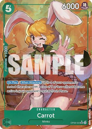 Carrot (023) (Parallel) (OP08-023) [Two Legends] Foil One Piece Single Bandai