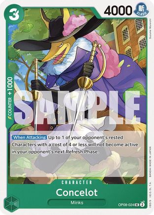 Concelot (OP08-024) [Two Legends] One Piece Single Bandai