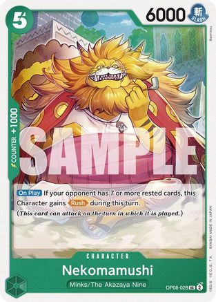 Nekomamushi (OP08-028) [Two Legends] One Piece Single Bandai