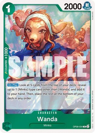 Wanda (OP08-034) [Two Legends] Foil One Piece Single Bandai