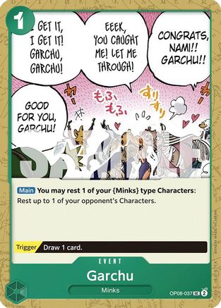 Garchu (OP08-037) [Two Legends] One Piece Single Bandai