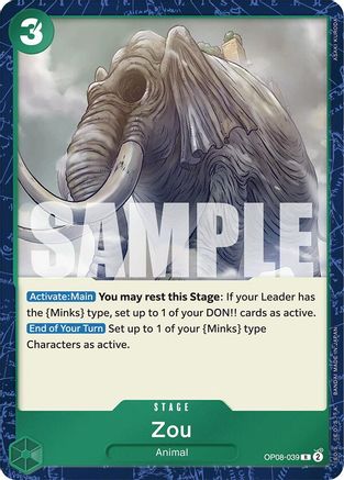 Zou (OP08-039) [Two Legends] Foil One Piece Single Bandai