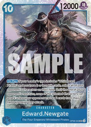 Edward.Newgate (OP08-043) [Two Legends] Foil One Piece Single Bandai