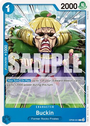 Buckin (OP08-051) [Two Legends] One Piece Single Bandai