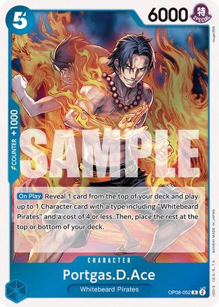 Portgas.D.Ace (OP08-052) [Two Legends] Foil One Piece Single Bandai