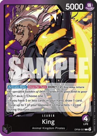 King (057) (OP08-057) [Two Legends] One Piece Single Bandai
