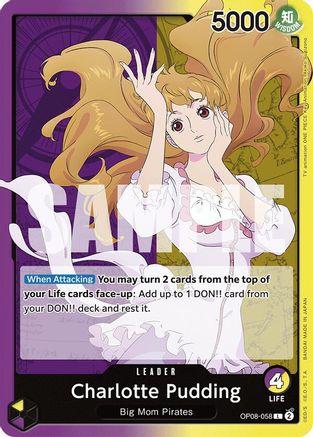 Charlotte Pudding (058) (OP08-058) [Two Legends] One Piece Single Bandai