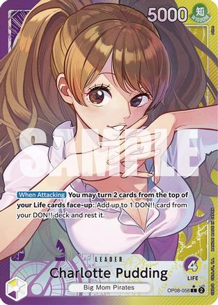 Charlotte Pudding (058) (Parallel) (OP08-058) [Two Legends] Foil One Piece Single Bandai