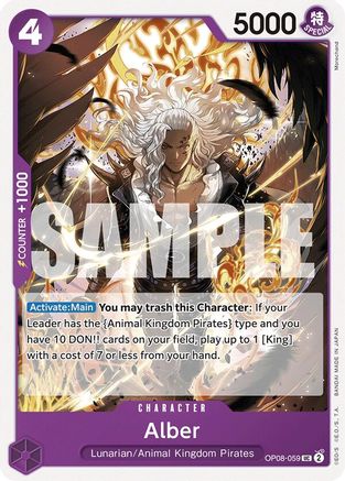 Alber (OP08-059) [Two Legends] One Piece Single Bandai
