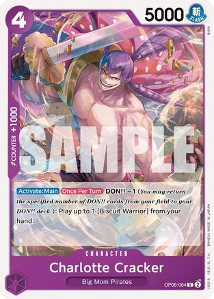Charlotte Cracker (OP08-064) [Two Legends] One Piece Single Bandai