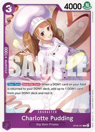 Charlotte Pudding (067) (OP08-067) [Two Legends] Foil One Piece Single Bandai