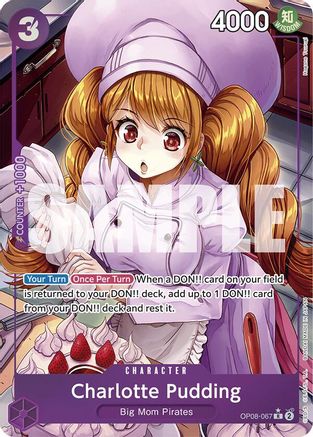 Charlotte Pudding (067) (Parallel) (OP08-067) [Two Legends] Foil One Piece Single Bandai