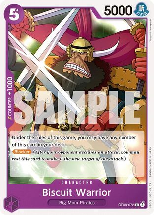 Biscuit Warrior (OP08-072) [Two Legends] One Piece Single Bandai
