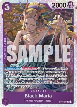 Black Maria (OP08-074) [Two Legends] Foil One Piece Single Bandai