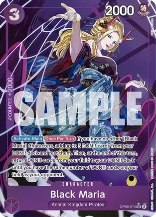 Black Maria (Parallel) (OP08-074) [Two Legends] Foil One Piece Single Bandai