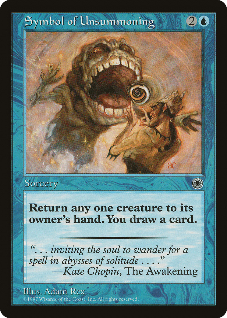 Symbol of Unsummoning (POR-070) [Misc] Portal MTG Single Wizards of the Coast