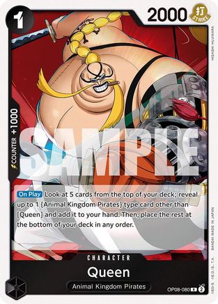 Queen (OP08-080) [Two Legends] Foil One Piece Single Bandai