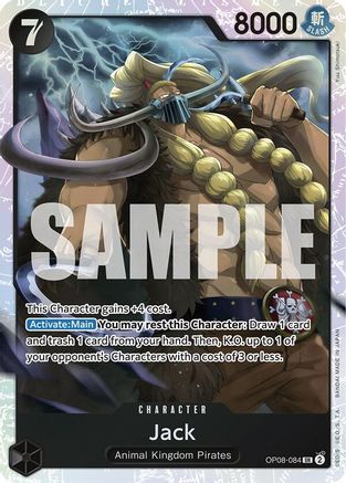 Jack (OP08-084) [Two Legends] Foil One Piece Single Bandai