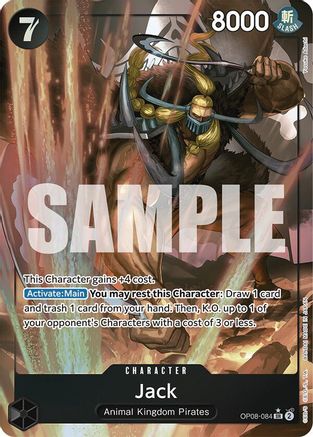 Jack (Parallel) (OP08-084) [Two Legends] Foil One Piece Single Bandai