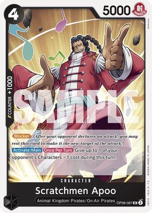 Scratchmen Apoo (OP08-087) [Two Legends] One Piece Single Bandai