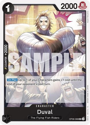 Duval (OP08-088) [Two Legends] One Piece Single Bandai