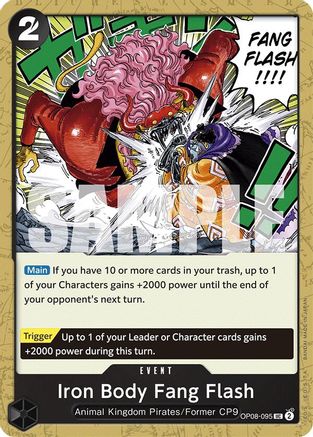 Iron Body Fang Flash (OP08-095) [Two Legends] One Piece Single Bandai