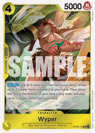 Wyper (OP08-110) [Two Legends] Foil One Piece Single Bandai