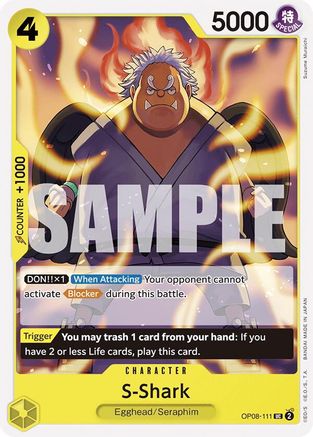 S-Shark (OP08-111) [Two Legends] One Piece Single Bandai