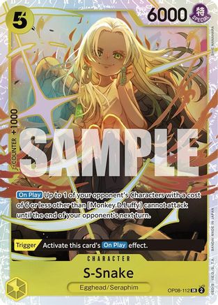 S-Snake (OP08-112) [Two Legends] Foil One Piece Single Bandai