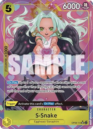 S-Snake (Parallel) (OP08-112) [Two Legends] Foil One Piece Single Bandai