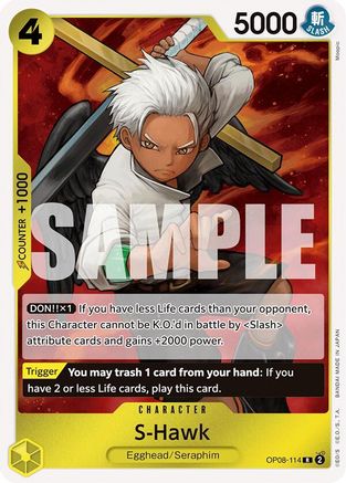S-Hawk (OP08-114) [Two Legends] Foil One Piece Single Bandai