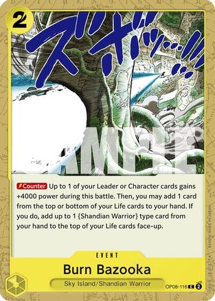 Burn Bazooka (OP08-116) [Two Legends] One Piece Single Bandai