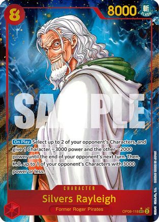 Silvers Rayleigh (Parallel) (OP08-118) [Two Legends] Foil One Piece Single Bandai