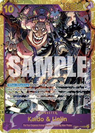 Kaido & Linlin (OP08-119) [Two Legends] Foil One Piece Single Bandai