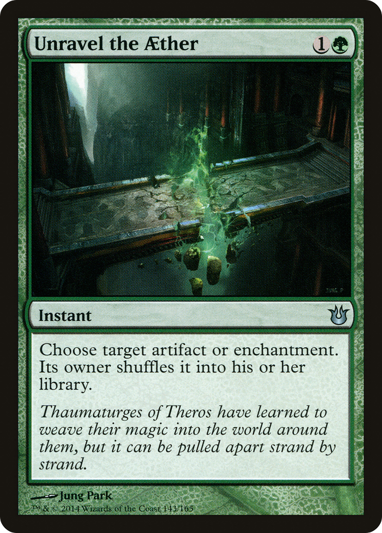 Unravel the Aether (BNG-143) [Born of the Gods] Foil MTG Single Wizards of the Coast