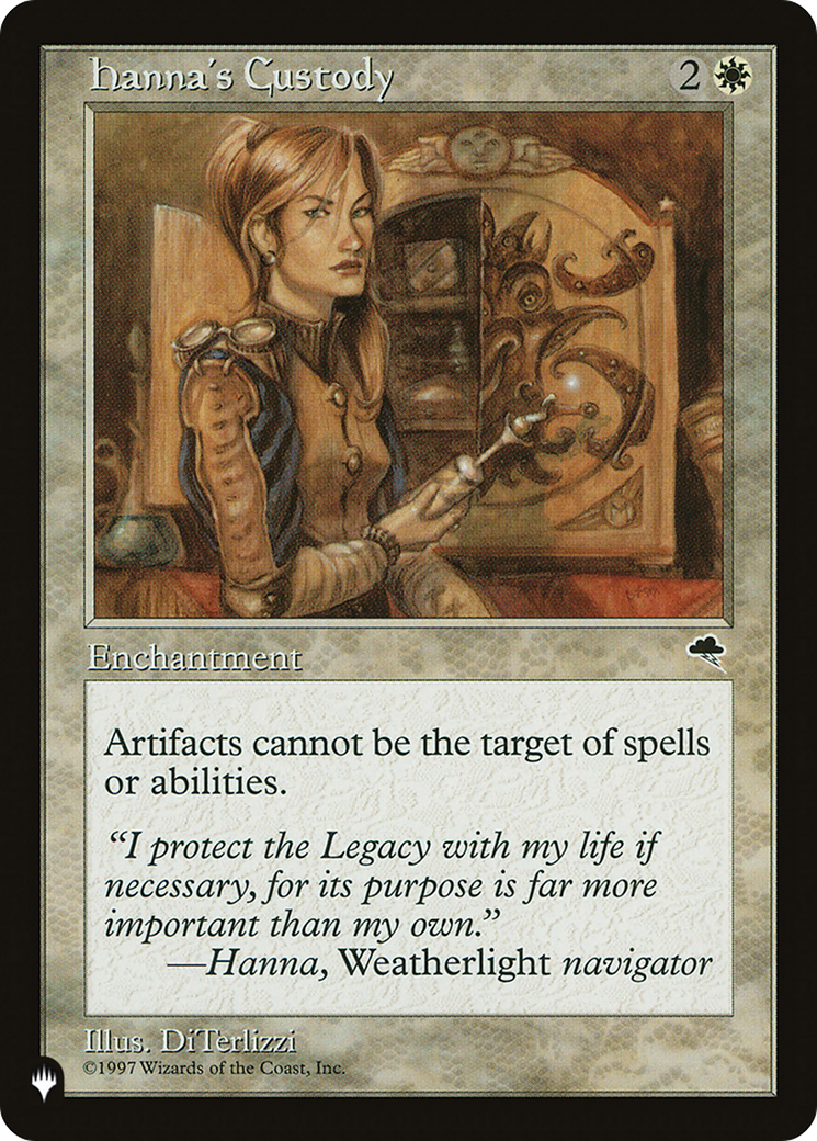 Hanna's Custody (LIST-) [Mystery Booster] The List MTG Single Wizards of the Coast