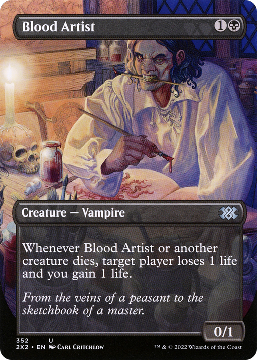 Blood Artist (2X2-352) [Double Masters 2022] (Borderless) MTG Single Wizards of the Coast